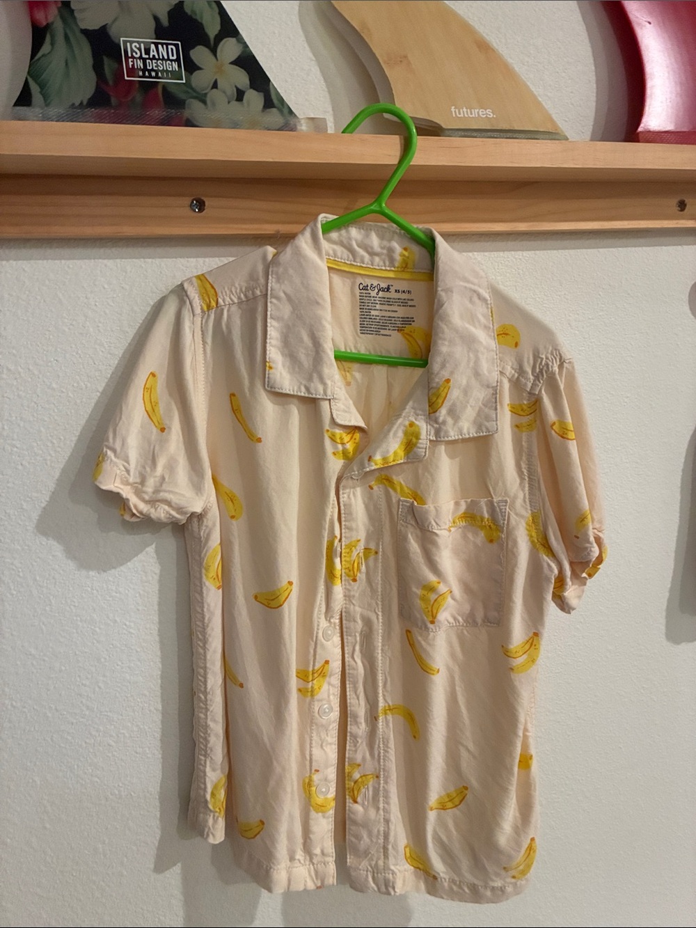Cat & Jack Banana Button up